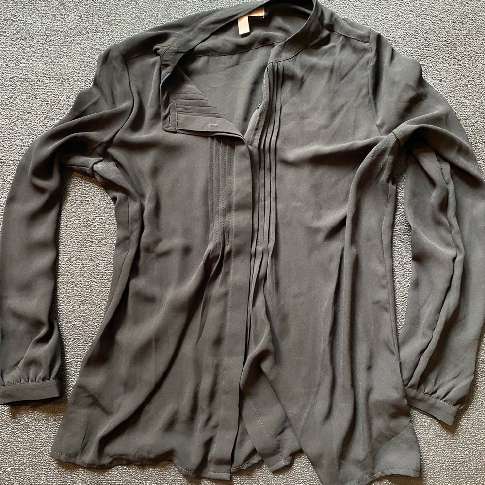 Banana republic polyester blouse in black